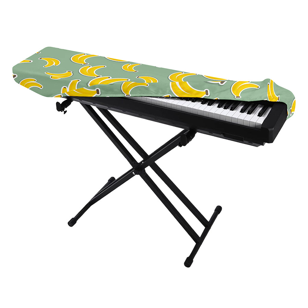 Cute Banana Pattern Print Piano Keyboard Cover