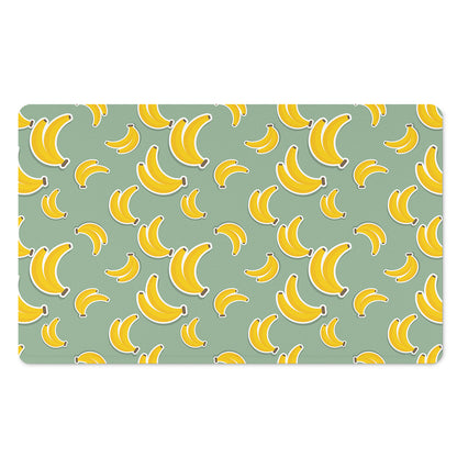 Cute Banana Pattern Print Polyester Doormat