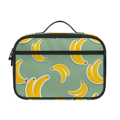 Cute Banana Pattern Print Portable Lunch Bag