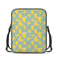 Cute Banana Pattern Print Rectangular Crossbody Bag