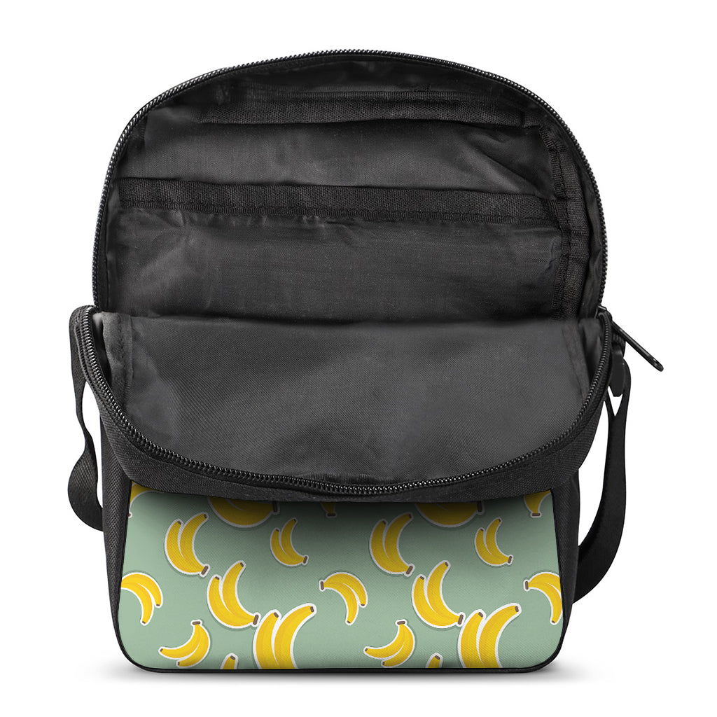 Cute Banana Pattern Print Rectangular Crossbody Bag