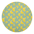 Cute Banana Pattern Print Round Blanket