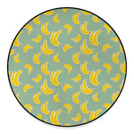 Cute Banana Pattern Print Round Floor Mat