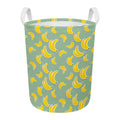 Cute Banana Pattern Print Round Laundry Basket