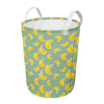 Cute Banana Pattern Print Round Laundry Basket