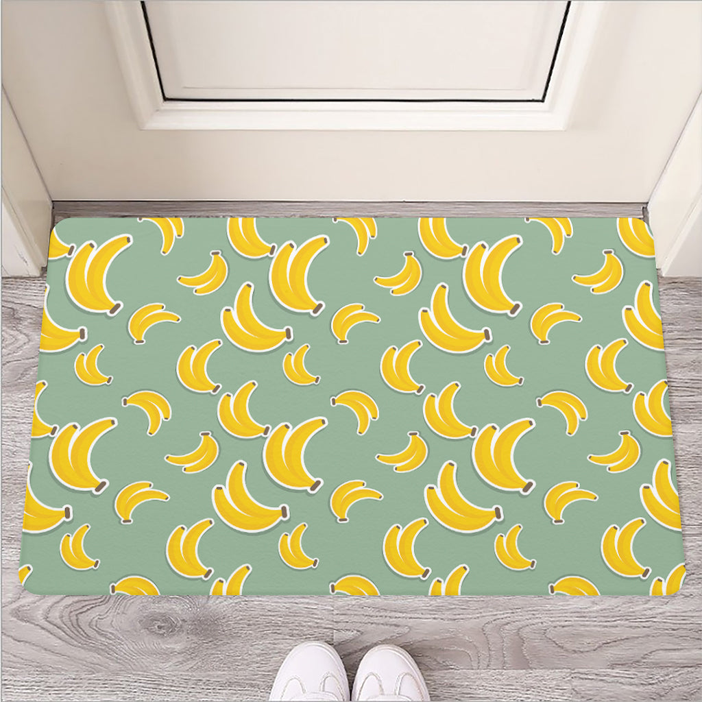 Cute Banana Pattern Print Rubber Doormat