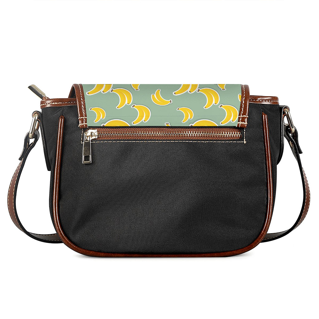 Cute Banana Pattern Print Saddle Bag