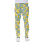 Cute Banana Pattern Print Scuba Joggers