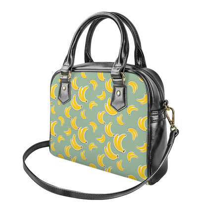 Cute Banana Pattern Print Shoulder Handbag