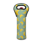 Cute Banana Pattern Print Single Neoprene Wine Tote