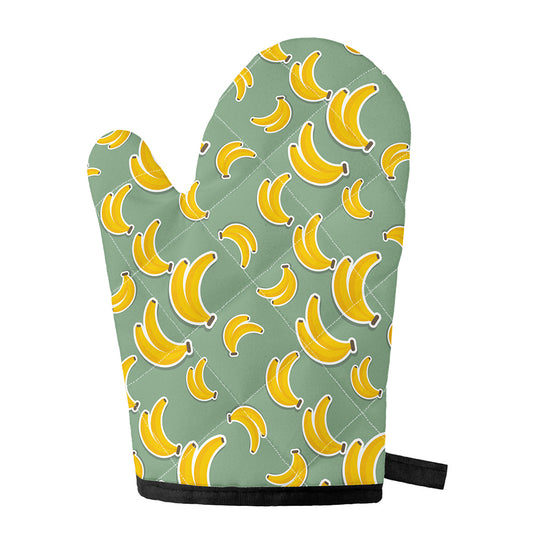 Cute Banana Pattern Print Single Oven Mitt