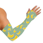 Cute Banana Pattern Print Sun Protection Arm Sleeves