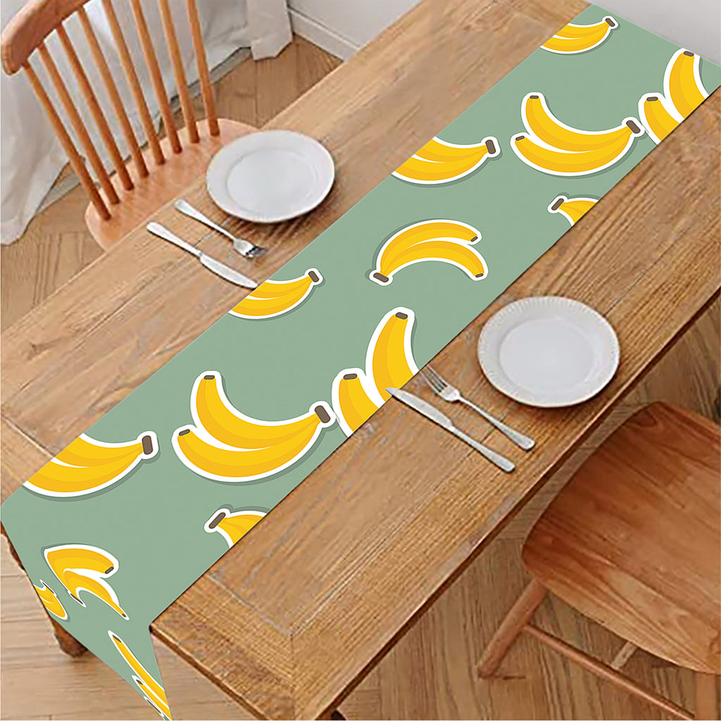 Cute Banana Pattern Print Table Runner