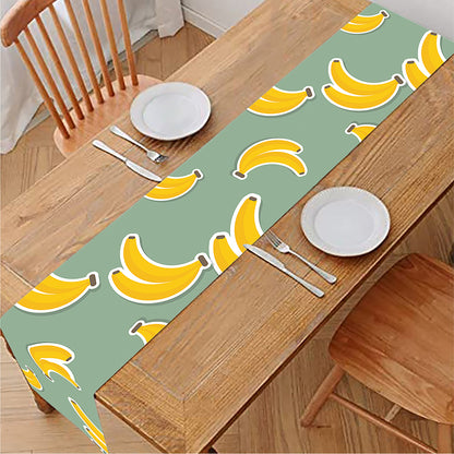 Cute Banana Pattern Print Table Runner