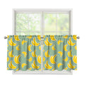 Cute Banana Pattern Print Tier Curtains
