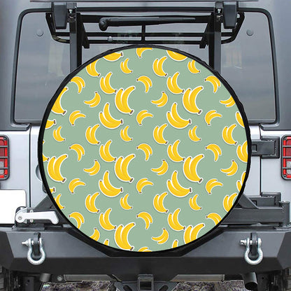 Cute Banana Pattern Print Tire Cover