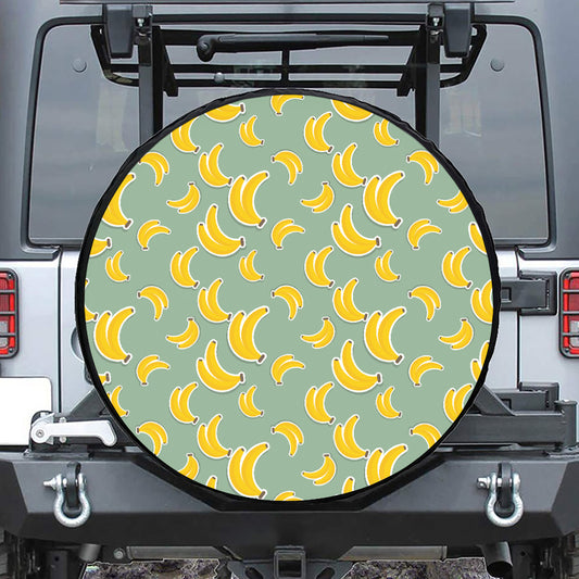 Cute Banana Pattern Print Tire Cover