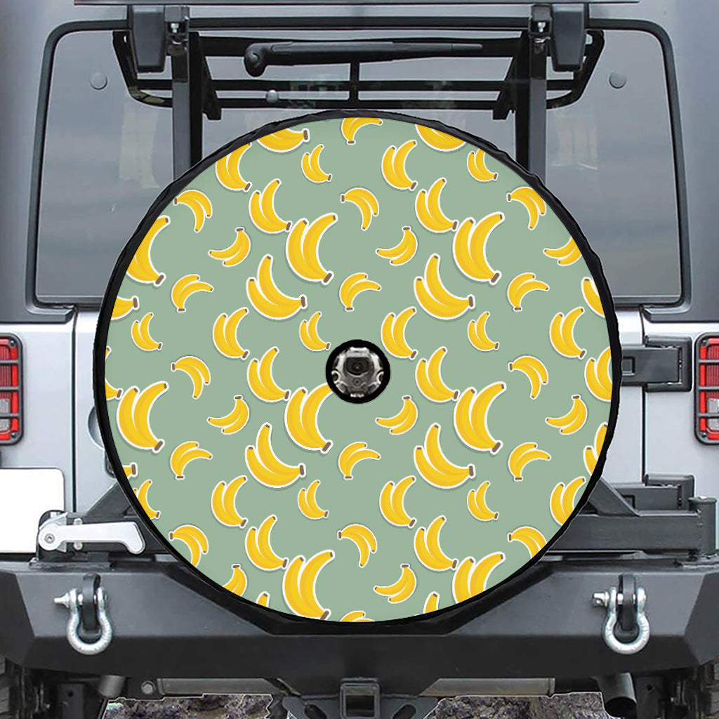 Cute Banana Pattern Print Tire Cover With Camera Hole