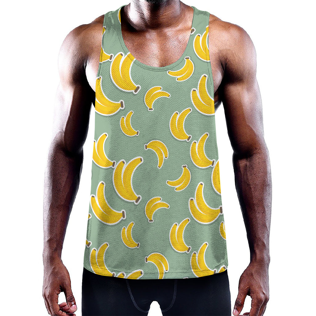 Cute Banana Pattern Print Training Tank Top