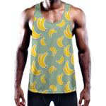 Cute Banana Pattern Print Training Tank Top