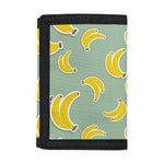 Cute Banana Pattern Print Trifold Wallet