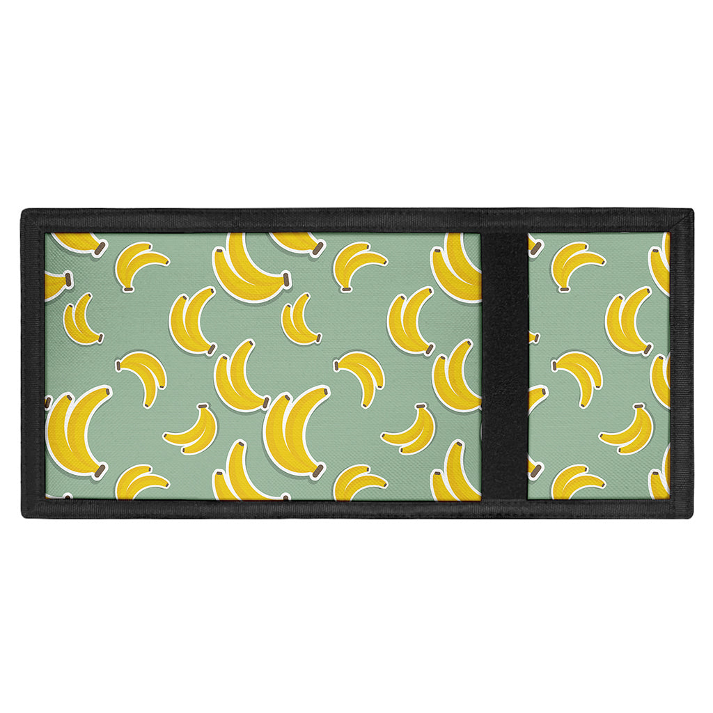 Cute Banana Pattern Print Trifold Wallet