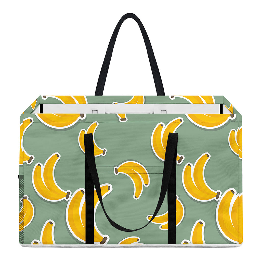 Cute Banana Pattern Print Utility Tote Bag