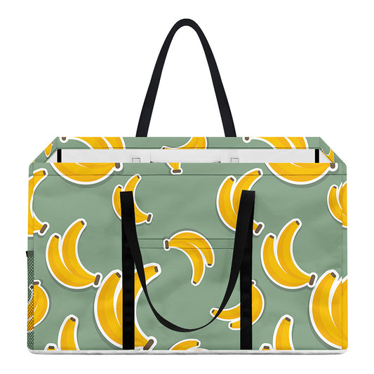 Cute Banana Pattern Print Utility Tote Bag