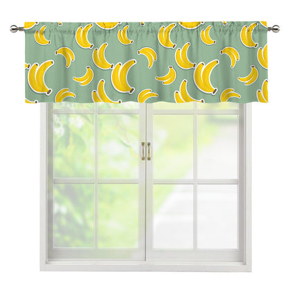 Cute Banana Pattern Print Window Valance
