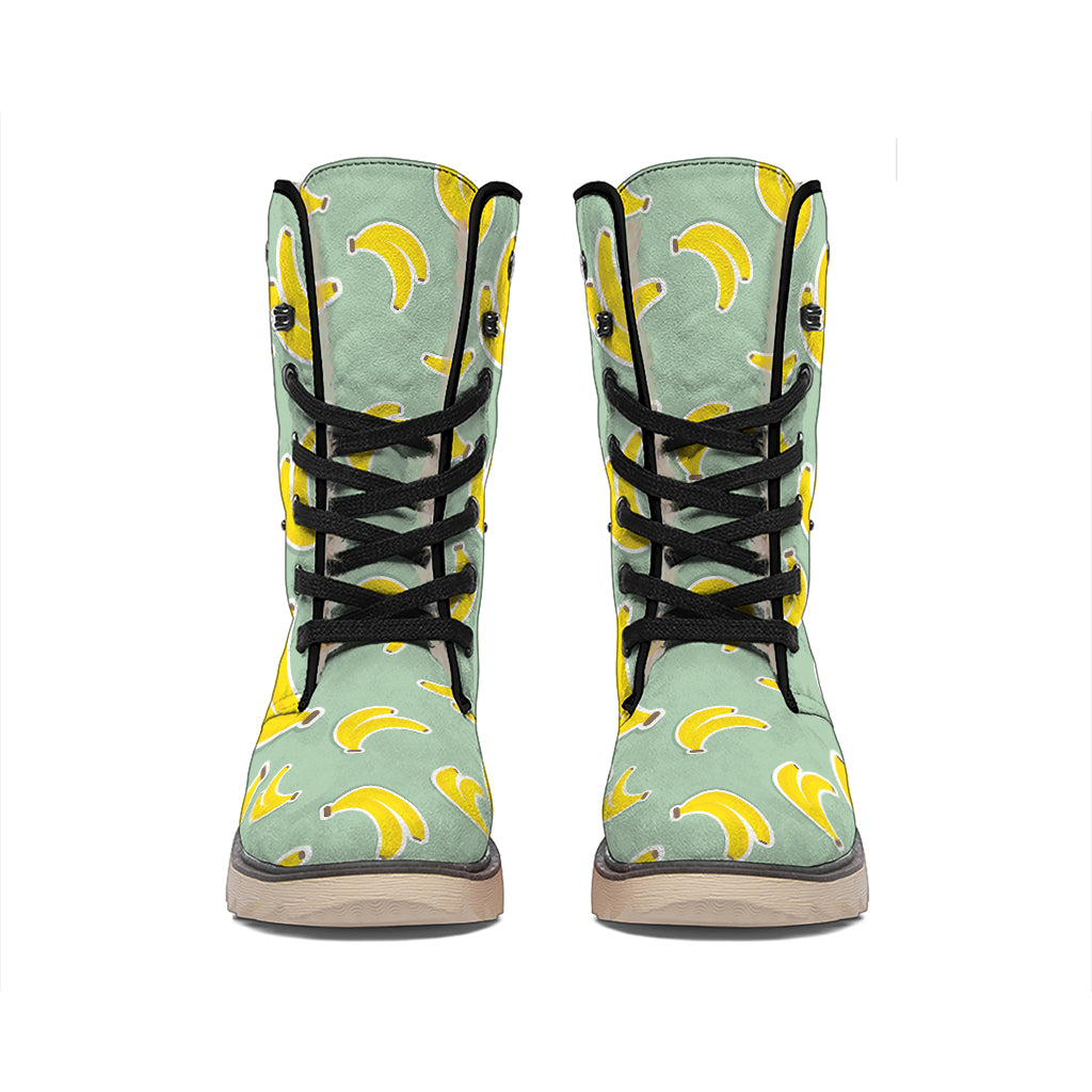 Cute Banana Pattern Print Winter Boots