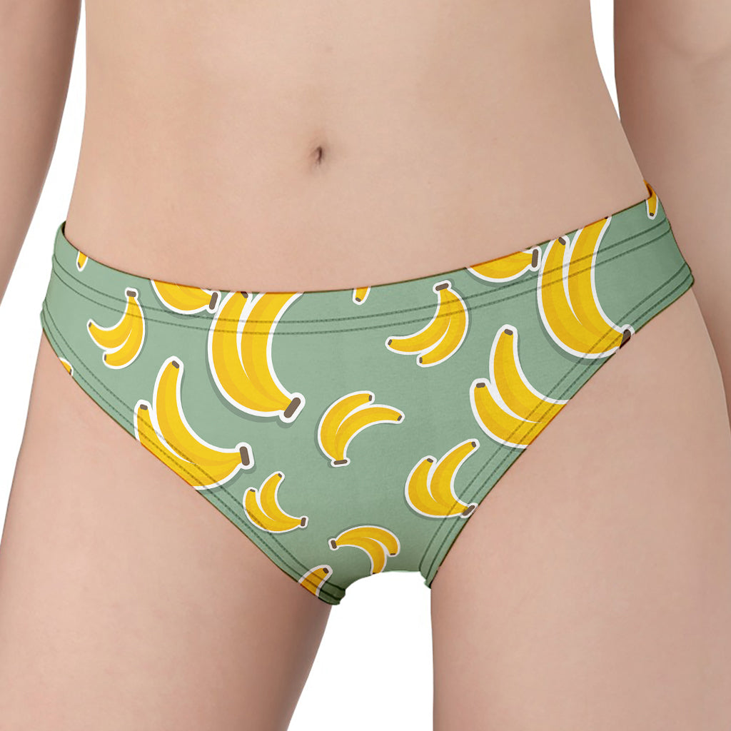 Cute Banana Pattern Print Women's Panties