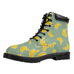 Cute Banana Pattern Print Work Boots