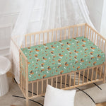 Cute Beagle Puppy Pattern Print Baby Crib Sheet