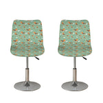 Cute Beagle Puppy Pattern Print Bar Stool Covers