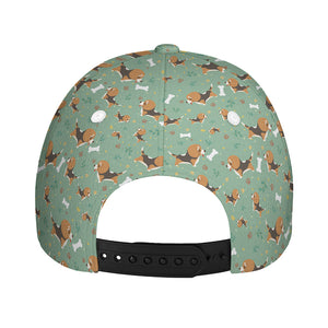 Cute Beagle Puppy Pattern Print Baseball Cap