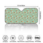 Cute Beagle Puppy Pattern Print Car Windshield Sun Shade