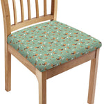 Cute Beagle Puppy Pattern Print Chair Cushion Cover