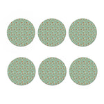 Cute Beagle Puppy Pattern Print Coaster Set