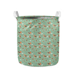 Cute Beagle Puppy Pattern Print Collapsible Laundry Basket