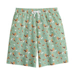 Cute Beagle Puppy Pattern Print Cotton Shorts