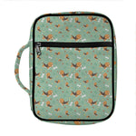 Cute Beagle Puppy Pattern Print Front Pocket Bible Bag