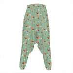 Cute Beagle Puppy Pattern Print Hammer Pants