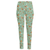 Cute Beagle Puppy Pattern Print High-Waisted Pocket Leggings