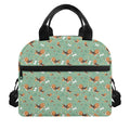 Cute Beagle Puppy Pattern Print Insulated Lunch Bag