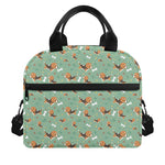 Cute Beagle Puppy Pattern Print Insulated Lunch Bag