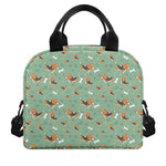 Cute Beagle Puppy Pattern Print Insulated Lunch Bag