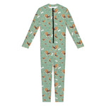 Cute Beagle Puppy Pattern Print Jumpsuit