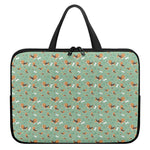 Cute Beagle Puppy Pattern Print Laptop Sleeve With Handle