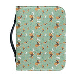 Cute Beagle Puppy Pattern Print Leather Bible Cover
