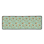 Cute Beagle Puppy Pattern Print Long Kitchen Mat